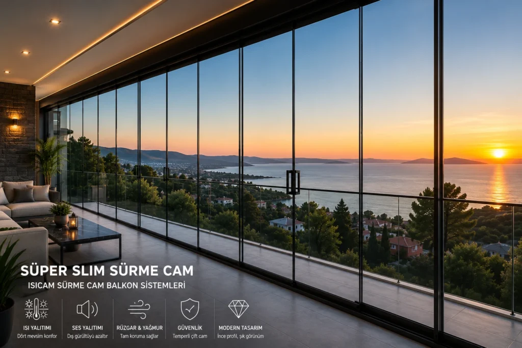 Isıcam Sürme Cam Balkon
